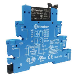 Finder - Modulo Interfaccia relè elettromagnetico 6A 24V dc 385170240050
