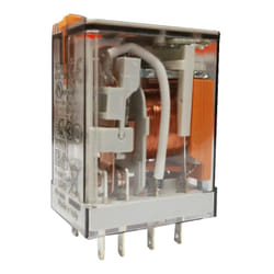 Finder - Relè industriale 2 contatti scambio, 10 a, bobina ac 12 v 553280120054