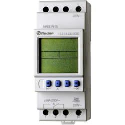 Finder - Temporizzatore per guida din Tensione di funzionamento: 230 v/ac 12.22.8.230.0000 2 scambi 16 a 250 v/ac Program