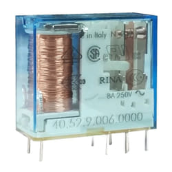 Finder - Mini Relè 2 scambi 8A bobina 6VDC continua 405290060000