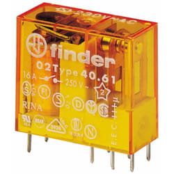 Finder - Relè di potenza, 24 Vac, spdt, 16 a, foro passante (tht), serie 40.61 40.61.8.024.0000