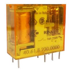 Finder - Mini Relè 1 scambio 16A bobina 230VAC alternata 406182300000