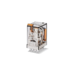 Finder - 553490240040 - Relè industriale dc 24 v AgNi Pulsante di prova + indicatore meccanico