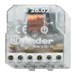 Finder - Relè ad impulsi Interruttore bipolare 2 no, ac 230VAC 260282300000