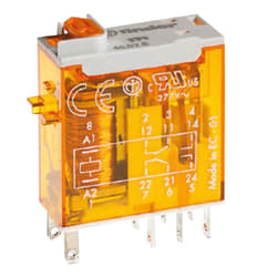 Finder - Mini relè industriale bobina 24V ac 8A 465280240040