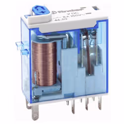 Mini relè industriale Finder Tipo 46.52, con le seguenti caratteristiche: Tensione di alimentazione (50/60 Hz) AC/DC 24V Tens ...