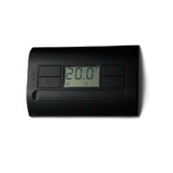 Finder - Termostato digitale da parete nero 1co 5 a a batterie 1t3190032000