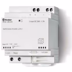 ALIMENTATORE SWITCHING 36W 24VDC (1,5A) Uscita 36 W - 110240 V AC - Uscita 24 V Peso:0.09 Kg Tensione nominale:230 V V Alimen ...