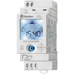 Finder - interruttore orario astronomico giornaliero 2 moduli 128182300000 12.81.8.230.0000