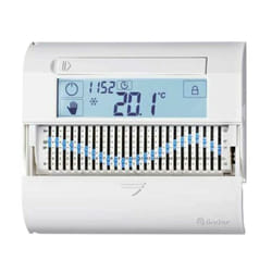 Finder - Cronotermostato giornaliero touch slide da parete bianco 1c6190030101