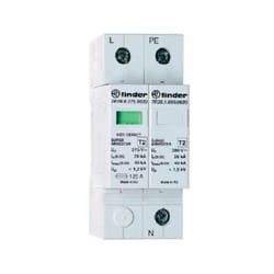 Finder - scaricatore di sovratensione monofase 2p 275vac 1+1 20ka 7p2282750020 7p.22.8.275.0020