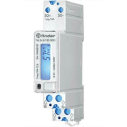 Finder - contatore energia 40a solo kw monofase bidirezionale con display lcd 7m2482300001