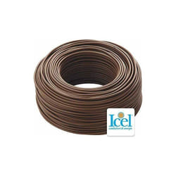 Cavo Elettrico FS17, Unipolare Isolante, Impianti Elettrici, Case, Imprese Edili, 450/750 v, 1 x 4 mm, Marrone (100 metri) - icel C0007602102