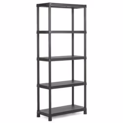 Scaffale Plus 60 con 4 ripiani Comodo e pratico scaffale in plastica,componibile, facile da montare e resistente all'umido. 2 ...