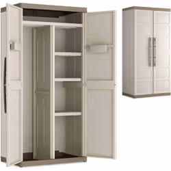 ARMADIO UTILITY 89X54XH182CM.GRIGIO/TORTORA