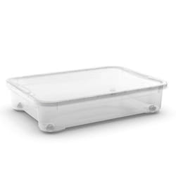 KIS Contenitore T Box Xxm 79,5X58X18 Con Ruote Trasparente