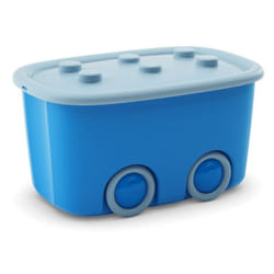 Contenitore con ruote funny box blu 58X38X32