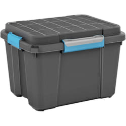 KIS - 237440 Scatola di immagazzinaggio Scubba impilabile (l x a x p) 495 x 340 x 390 mm Grigio-Blu, Nero 1 pz.