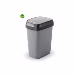 Dalla linea di articoli dedicati alla sistemazione e alla pulizia della casa a marchio Keter, PATTUMIERA SWING, di colore gri ...