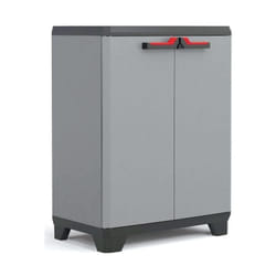 Armadio da esterno in resina stilo Basso 1 ripiano regolabile 68x39x90H per spazi ristretti e organizzazione versatile - Keter