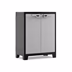 Armadio in resina basso Keter "Titan" grigio, 80x44x100 cm.L'armadio basso Keter "Titan" è la soluzione ideale per organizzar ...
