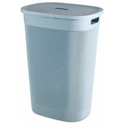 Cesto portabiancheria filo curver azzurro 55 litri, dim. 44 x 35 x h.61 cm