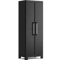 Armadio in Resina 4 Ripiani 65x45x182 cm Keter Detroit Alto Nero