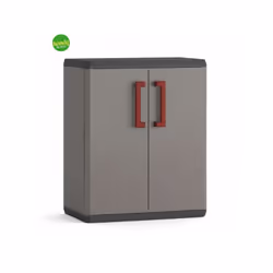 Armadio per esterni modello Quadra realizzato in resina dal brand Keter. Questo pratico armadio ti permetterà di riporre ogge ...