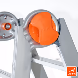 Scala telescopica multiuso a 3 dimensioni da 5+5 gradini in acciaio - 141/481cm Peppina A0080