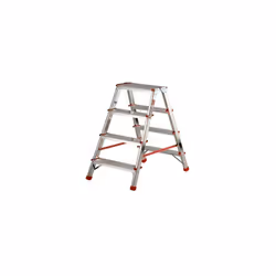 ART. BA220 SGABELLO CON SALITA DOPPIA MADE IN ITALY - PRODOTTO CERTIFICATO SECONDO LA NORMATIVA EUROPEA EN131 - PORTATA GARAN ...