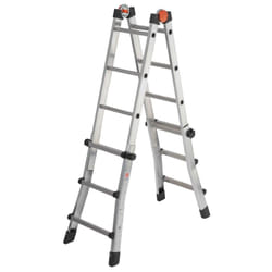 Gierre - scala alluminio telescopica multifunzione gradini 3+4 peppina 150KG Alu150Dlgs