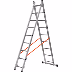 In alluminio, utilizzabile a sfilo o a cavalletto. Dotata di stabilizzatore di base, tirante antiapertura e limitatore di alt ...