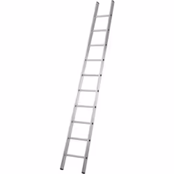 In alluminio, leggero e resistente. Ampia superficie di appoggio del piolo antiscivolo (50mm). Portata massima 150 kg. Made i ...