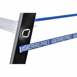 GIERRE AL757 scala Scala pieghevole Alluminio, Nero - Vista aggiuntiva 6