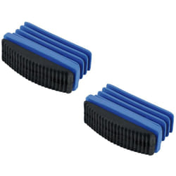 Piedino in plastica con supporto gommato per scala di alluminio svasata in kit da 2 pezzi