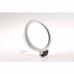 Specchio ingranditore serie toeletta art sc152v-6 con struttura in ABS bianco. Dimensioni: diametro 14 cm modello da appoggio ...