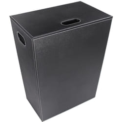 Koh-i-noor - Cesto porta biancheria ecopelle grande Nero