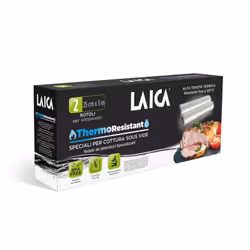 Laica TR2000, Rotolo per il sottovuoto, 0 - 120 °C, 2 pz, 3 m, 25 cm, CE