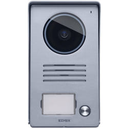 Vimar - 40921.P1 Targa esterna audio/video in alluminio, per videocitofono vivavoce a colori lcd 7in con cornice parapioggia, 1 pulsante,