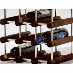 Foppapedretti IlCantiniere Cubo per vino 12 bottiglia/bottiglie Alluminio, Legno Alluminio, Wengé - Vista aggiuntiva 4