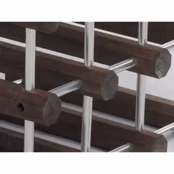Foppapedretti IlCantiniere Cubo per vino 12 bottiglia/bottiglie Alluminio, Legno Alluminio, Wengé - Vista aggiuntiva 5