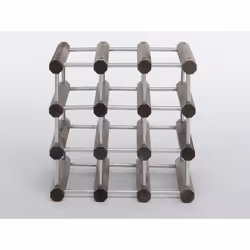 Foppapedretti IlCantiniere Cubo per vino 12 bottiglia/bottiglie Alluminio, Legno Alluminio, Wengé - Vista aggiuntiva 7