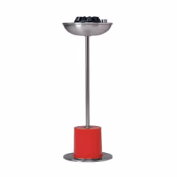 Foppapedretti - Mizzica – Fornello a gas portatile, Struttura in acciaio verniciato, Griglia in ghisa, Compatibile con bombole usa e getta, Rosso