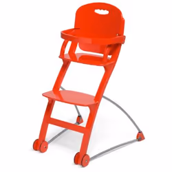 Foppapedretti Lu-Lu Rosso, Alzasedia multifunzione, Seduta rigida, Rosso, Monocromatico, 2 punti, Bambino/Bambina
