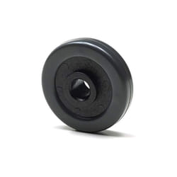 4 Ruote Gommate per Assai, ⌀ 4cm, Nero - Foppapedretti