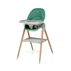 Foppapedretti - Seggiolone Baby Sedia Bonito 2in1 in Legno Faggio, Reclinabile e Regolabile - Green