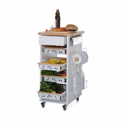 Foppapedretti Bistrot Metallo Truciolato, Legno Legno naturale, Bianco - Vista aggiuntiva 5