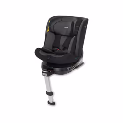 Foppapedretti - Seggiolino Auto i-Turn i-Size Isofix con Base Girevole e Piede di Supporto - Black