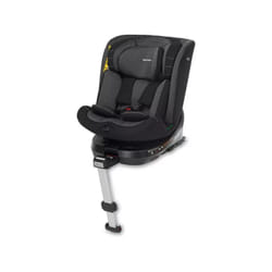 Foppapedretti - Seggiolino Auto i-Turn i-Size Isofix con Base Girevole e Piede di Supporto - Black