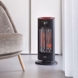 Argoclima 191070203 stufetta elettrica Interno Nero, Rosso 800 W Riscaldatore di ambienti elettrico al quarzo - Vista aggiuntiva 6